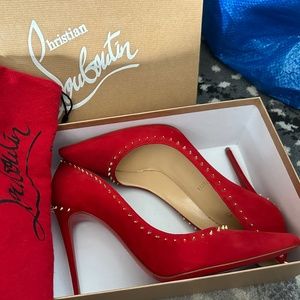 Christian Louboutin Anjalina Red Pump Heel 40 10